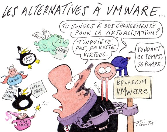 Dessin: 2025 sera-t-elle l’année de l’abandon de VMware ?